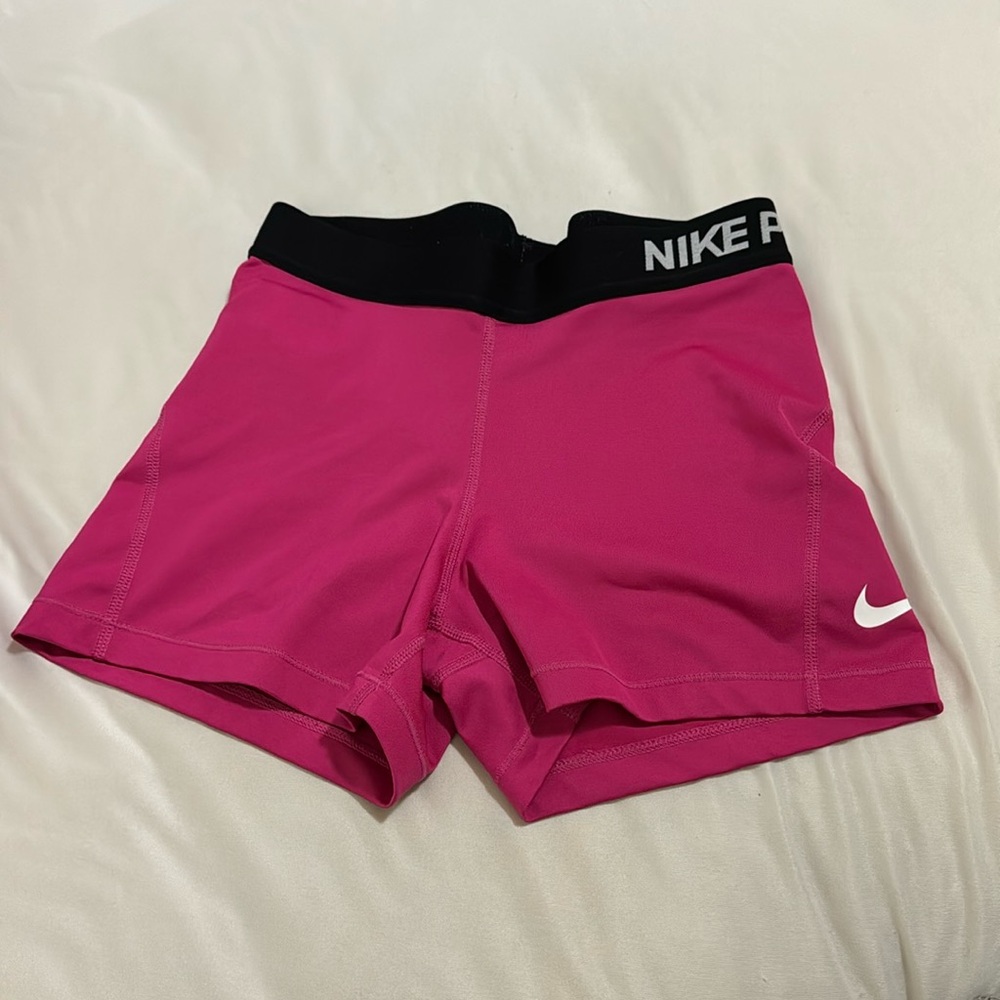 Fuchsia Nike Pro Shorts